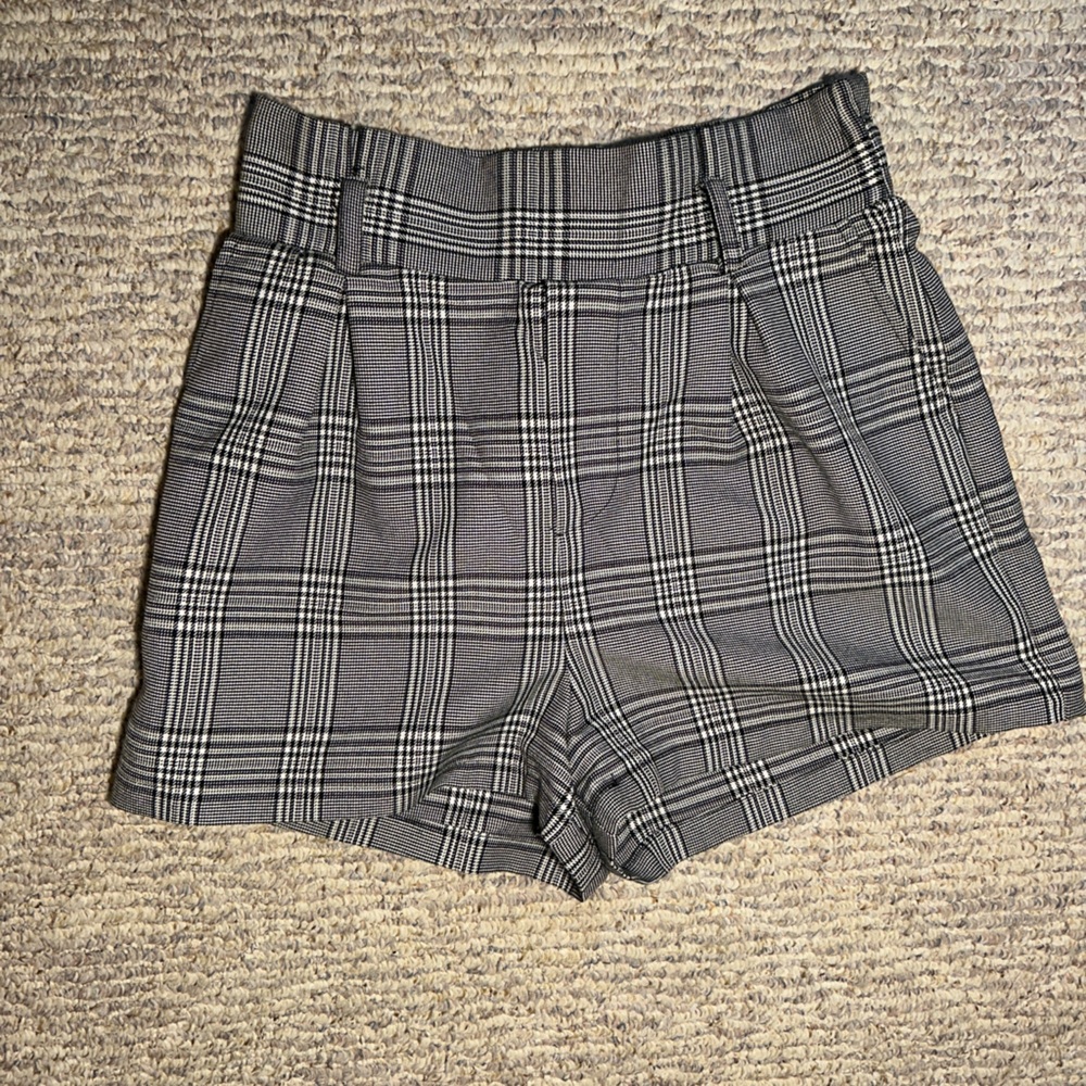 Forever 21 Black and White Checkered Shorts